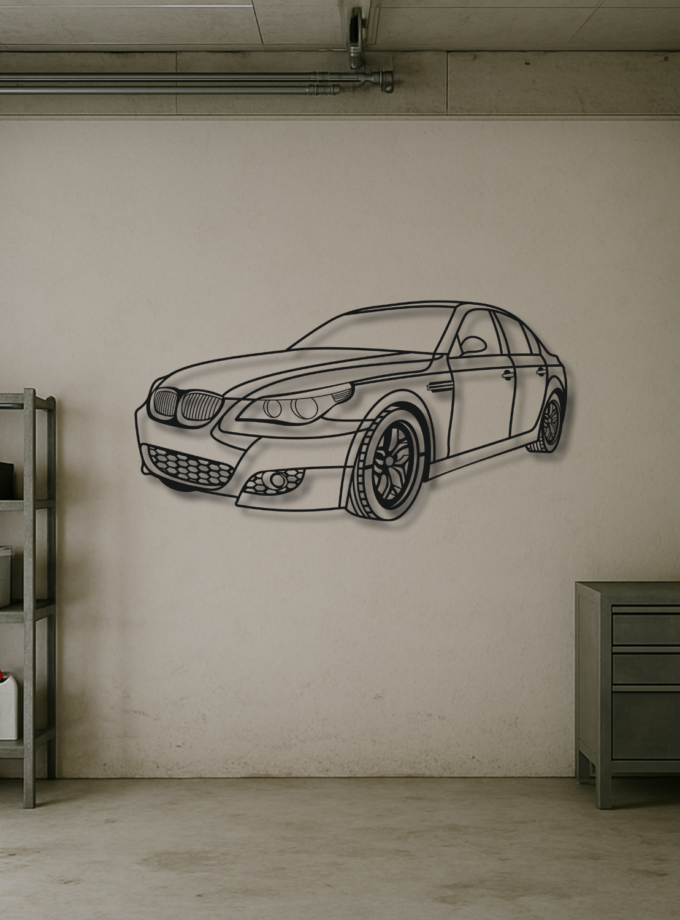 BMW E60 – Sportowa elegancja na Twojej ścianie
