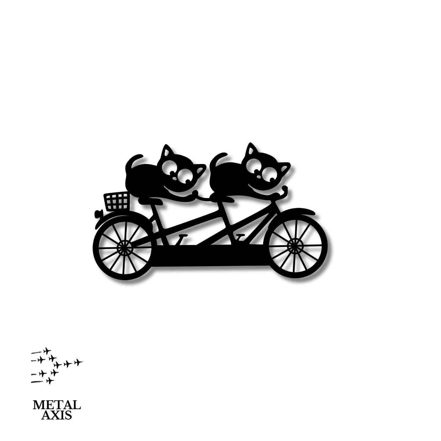 Kocie Duo - Dwa Kotki na Rowerze - obrazek 2