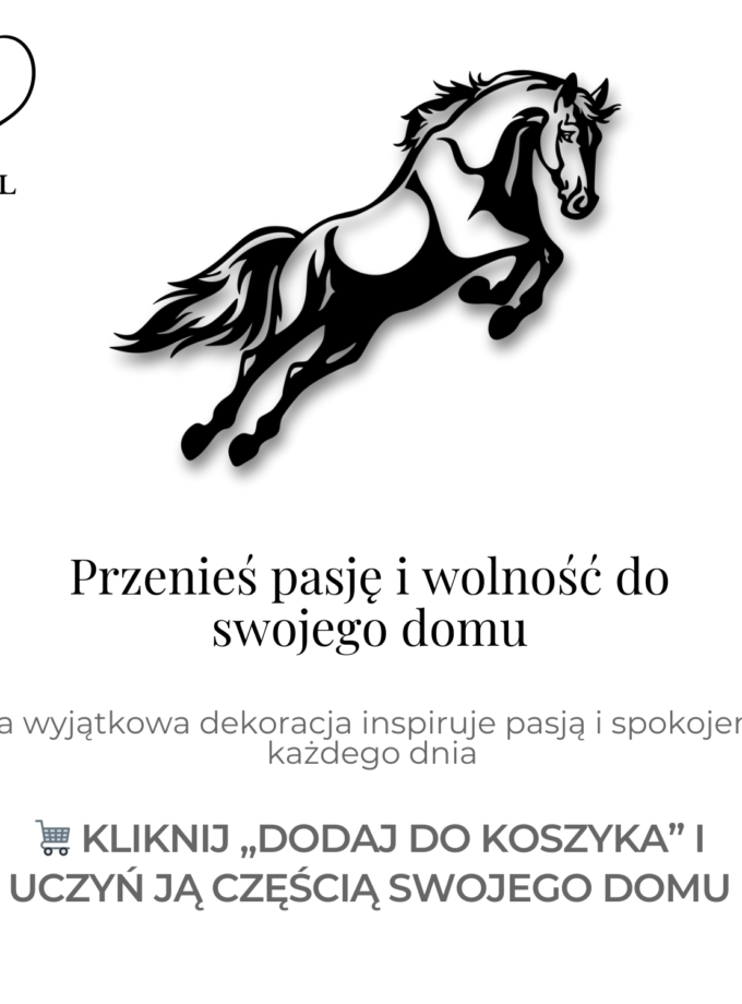 Skaczący Koń – Siła i Wolność na Twojej Ścianie